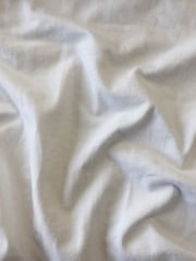 Clearance Cotton Elastine Lightweight 4 Way Stretch Fabric- White SQ217 WHT