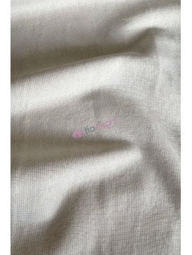 Clearance Cotton Fine Rib 1x1 Elastane Stretch Fabric- Cream SQ942 CRM