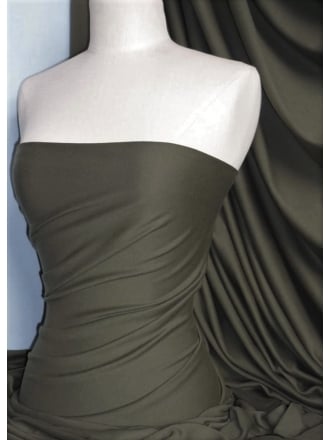 Clearance Cotton Lycra Jersey 4 Way Stretch Lightweight Fabric- Charcoal Grey CLJ CHGR