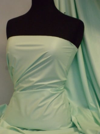 Clearance Leatherette Fabric PVC Leather Stretch Material- Soft Mint PV199 SMNT
