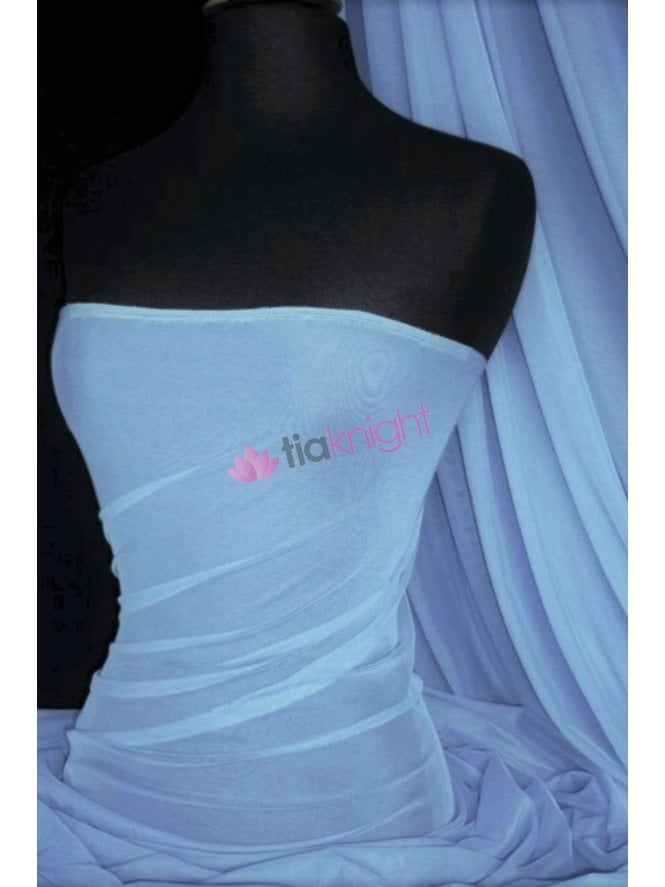 Clearance LT Power Mesh 4 Way Stretch Material- Bluebell 109 LT BLB