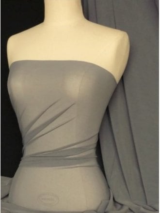 Clearance LT Power Mesh 4 Way Stretch Material- Cloud Grey 109 LT CGR