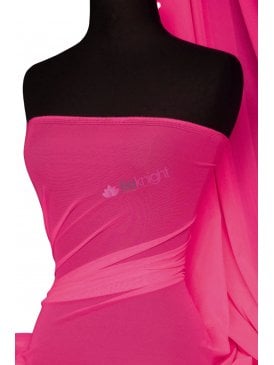 Clearance LT Power Mesh 4 Way Stretch Material- Dark Fuchsia (109 LT) DFCH