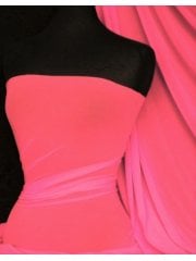 Clearance LT Power Mesh 4 Way Stretch Material- Neon Pink 109 LT NPN