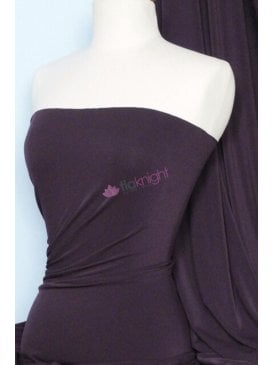 Clearance Micro Lycra 4 Way Stretch Fabric - Dark Aubergine Q259 DKAUB