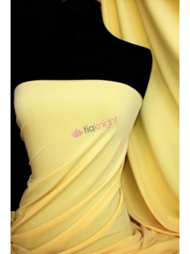 Clearance Micro Lycra 4 Way Stretch Fabric - Lemon Q259 LMN