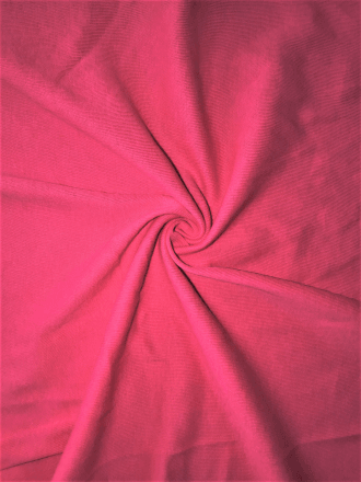 Clearance Poly Rib Knit Soft Lightweight Fabric- Hot Pink SQ401 HPN
