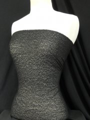 Clearance Polyester Lightweight Sheer Stretch Fabric- Black CLPY BK