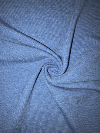 Clearance Ponte Double Knit Stretch Jersey Fabric- Marl Denim Blue Q37 DNM