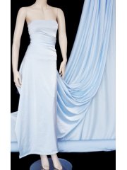 Clearance PQ Sheen Tactel 4 Way Stretch Lycra Jersey Fabric- Cinderella Blue Q1268 PQCBL