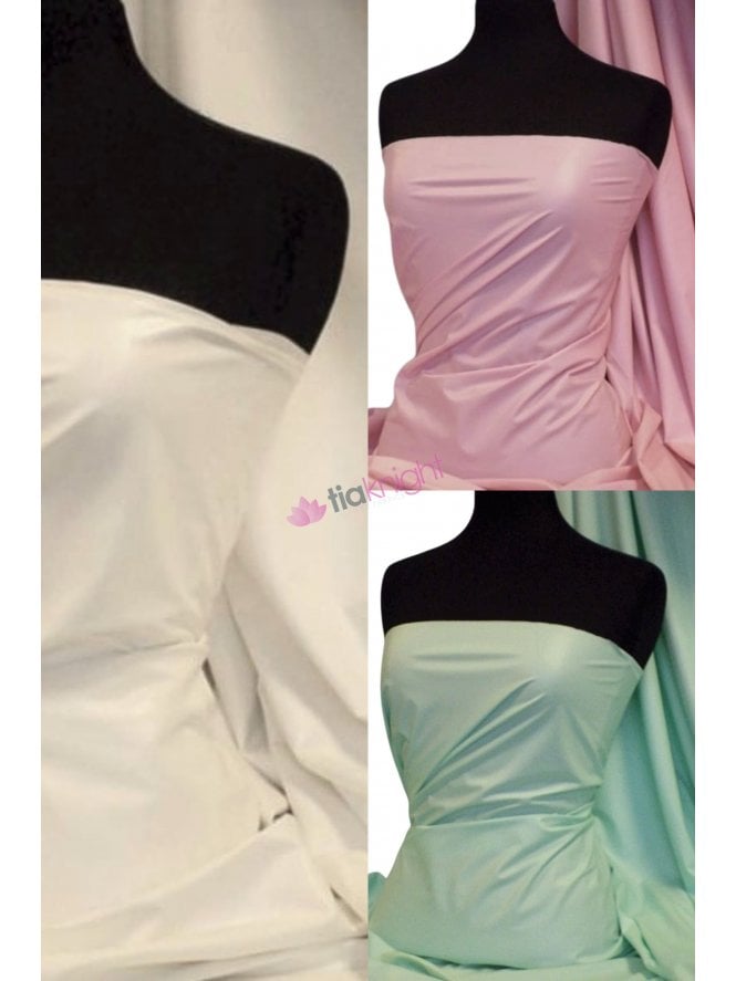 Clearance-PU Coated Matt Stretch Dress Fabric- SQ496