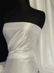 Clearance Satin Non-Stretch Lightweight Sheer Material- Ivory SQ210 IV