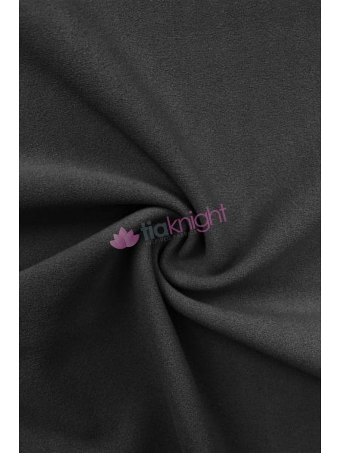 Clearance Scuba Crepe Stretch Jersey Dressmaking Fabric- Black (SQ181) BK