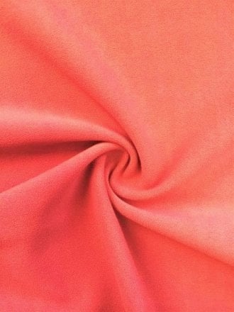 Clearance Scuba Crepe Stretch Jersey Dressmaking Fabric- Coral SQ181 CRL