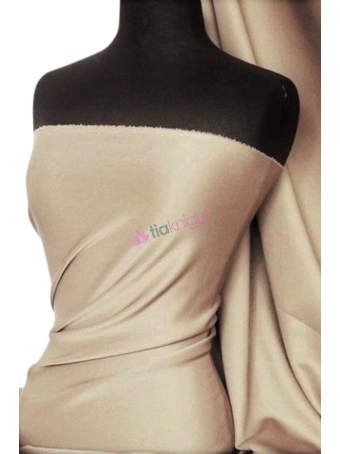 Clearance Scuba Stretch Poly Fabric- Cappuccino Q792 CPO