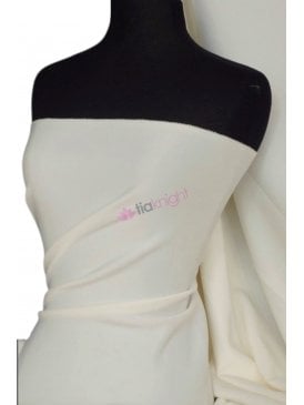 Clearance Scuba Stretch Poly Fabric- Ivory Q792 IV