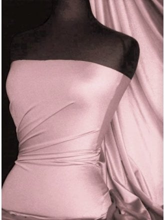 Clearance Shiny Lycra 4 Way Stretch Material- Sugar Pink Q54 SGPN