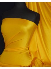 Clearance Shiny Lycra 4 Way Stretch Material- Sunflower Yellow Q54 SNF