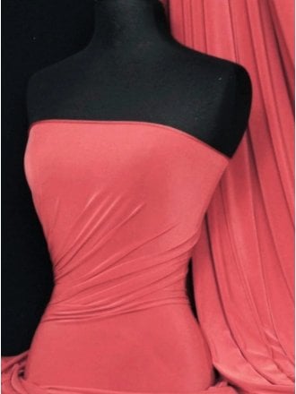 Clearance Silk Touch 4 Way Stretch Fabric- Light Red Q53 LTRD