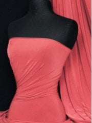 Clearance Silk Touch 4 Way Stretch Fabric- Light Red Q53 LTRD