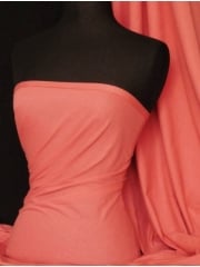 Clearance Single Jersey Knit 100% Light Cotton T-Shirt Lightweight Fabric- Coral Reef SQ162 CRLRF