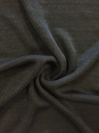 Clearance Slinky (103 cms) Nylon Stretch Pin Stripe Fabric- Black SQ161 BK