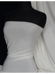 Clearance Slinky Stretch Jersey Fabric- Cream/Ivory Q323 CRM