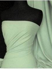 Clearance Soft Fine Rib 100% Cotton Knit Lightweight Material - Mint Q61 MNT