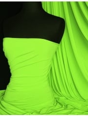 Clearance Soft Touch 4 Way Stretch Lycra Fabric- Neon Green CLSFT NGRN