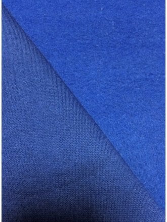 Clearance Sweatshirt Fleece Backed Super Soft Tubular Fabric- Royal Blue SQ240 RBL