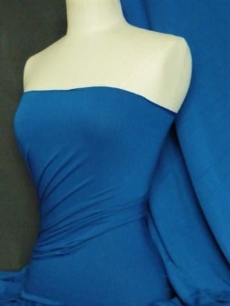 Clearance Viscose 4 Way Stretch Lycra Fabric- Cornflower Blue SQ130 CBL