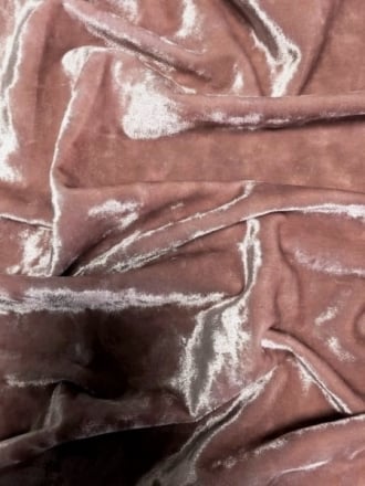 Cloud Velvet/Velour Stretch Span Material- Dusky Pink SQ153 DPN
