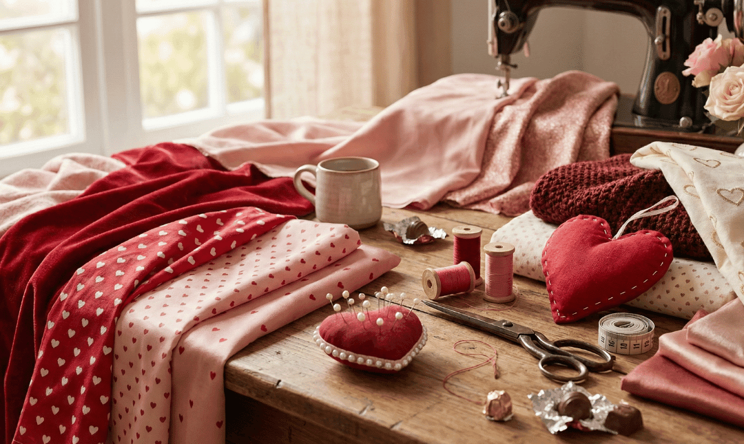 fabric for valentine day