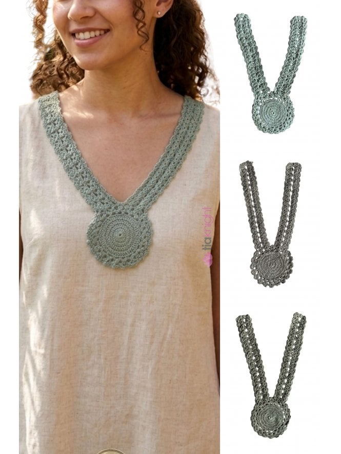 Cotton Crochet Neck Piece- EM355
