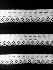 Cotton Crochet White Ribbon Trim- White SY136 WHT