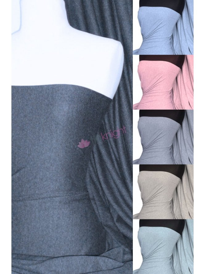 Cotton Lycra 70" Wide Jersey 4 Way Stretch Dressmaking Fabric- Melange Q35AA