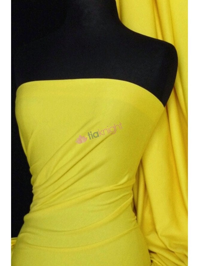 Cotton Lycra 70" Wide Jersey 4 Way Stretch Fabric- Bright Yellow Q35AA BTYL