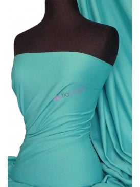 Cotton Lycra 70" Wide Jersey 4 Way Stretch Fabric- Cyan Blue Q35AA CYN