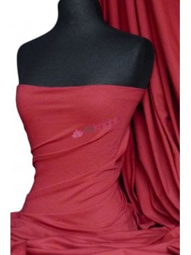 Cotton Lycra 70" Wide Jersey 4 Way Stretch Fabric- Deep Red Q35AA DPRD