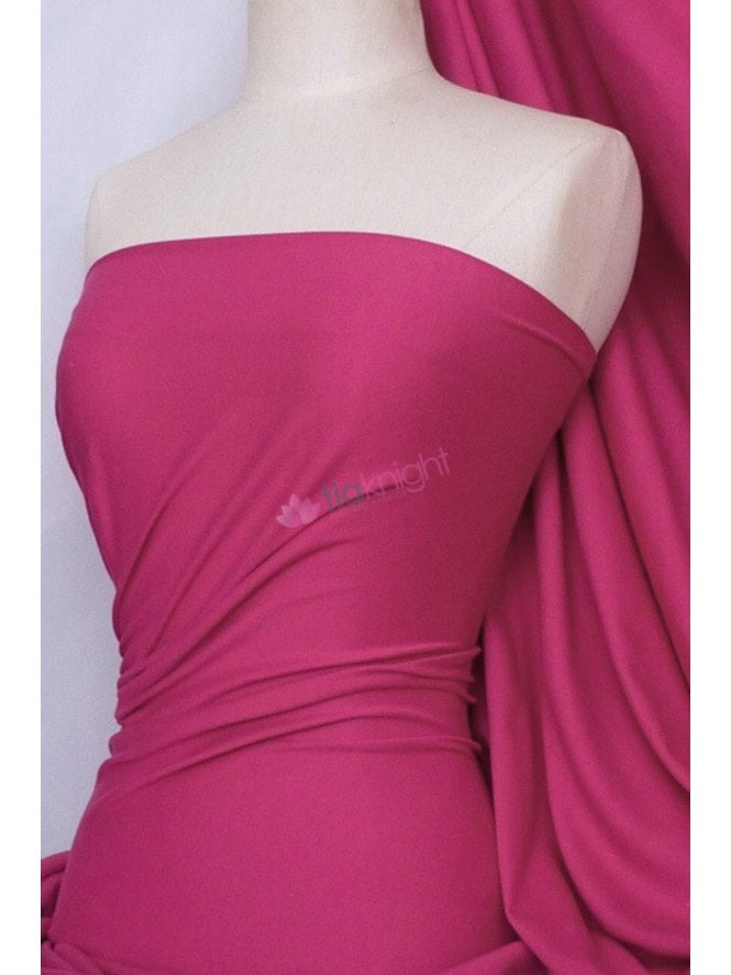 Cotton Lycra 70" Wide Jersey 4 Way Stretch Fabric- Fuchsia Pink Q35AA FCH