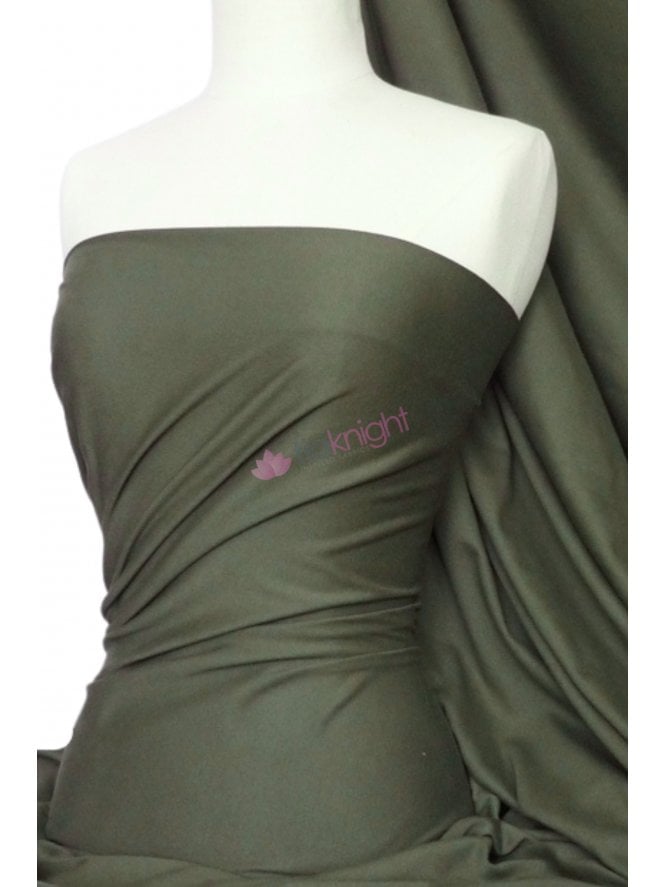 Cotton Lycra 70" Wide Jersey 4 Way Stretch Fabric- Khaki Q35AA KH