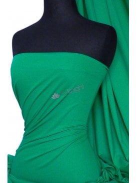 Cotton Lycra 74" Wide Jersey 4 Way Stretch Fabric- Emerald Green Q35AA EMR