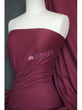 Cotton Lycra Jersey 4 Way Stretch Fabric- Berry Q35 BRY