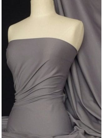 Cotton Lycra Jersey 4 Way Stretch Fabric - Dark Cloud Q35 DCGR
