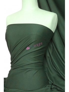 Cotton Lycra Jersey 4 Way Stretch Fabric - Forest Green Q35 FSTGR