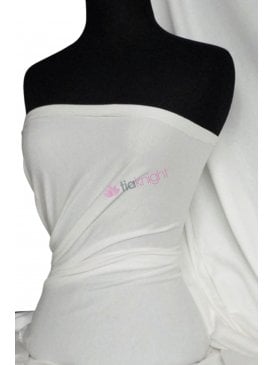 Cotton Lycra Jersey 4 Way Stretch Fabric- Ivory Q35 IV