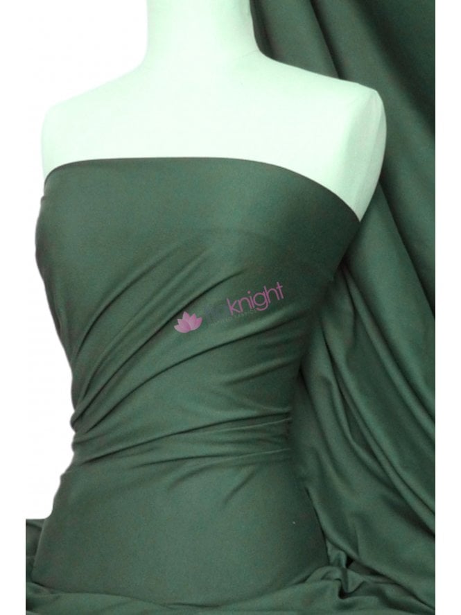 Cotton Lycra Jersey 4 Way Stretch Fabric- Jungle Green Q35 JNG