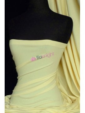 Cotton Lycra Jersey 4 Way Stretch Fabric - Lemon Q35 LMN