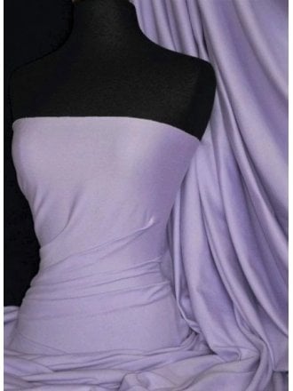 Cotton Lycra Jersey 4 Way Stretch Fabric- Lilac B Q35 LILB