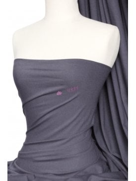 Cotton Lycra Jersey 4 Way Stretch Fabric - Platinum Grey Q35 PLT